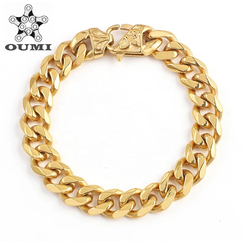 18k Gold Chain Necklace Designs 316 Stainless Steel Men Women Necklace