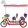 Hot sale one person surrey bike cycling in the park/24" steel frame surrey bicycle/China oem tandem bikes for sale