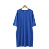 Summer Fashion Short Sleeve T-shirt Big Size Thin Long Tops Tees