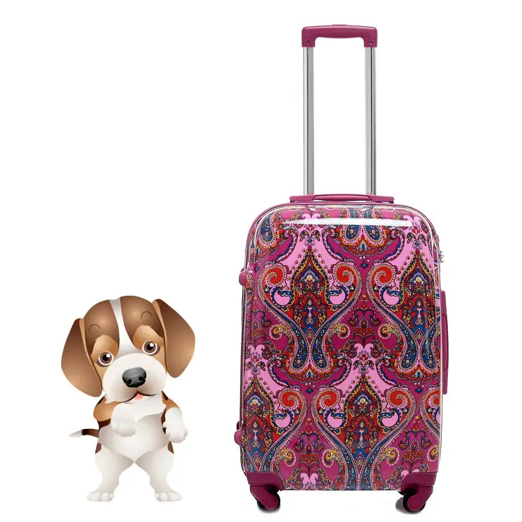 Travel Trolley Case Suitcase Spinner Hand Luggage Check-in Hold Luggage Expandable Strong Lightweight Small Business Universal Wheel Oxford Cloth GAOFENG Color : Purple, Size : 14 inches