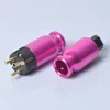 Electroplate Aluminum Female AC Power Plug
