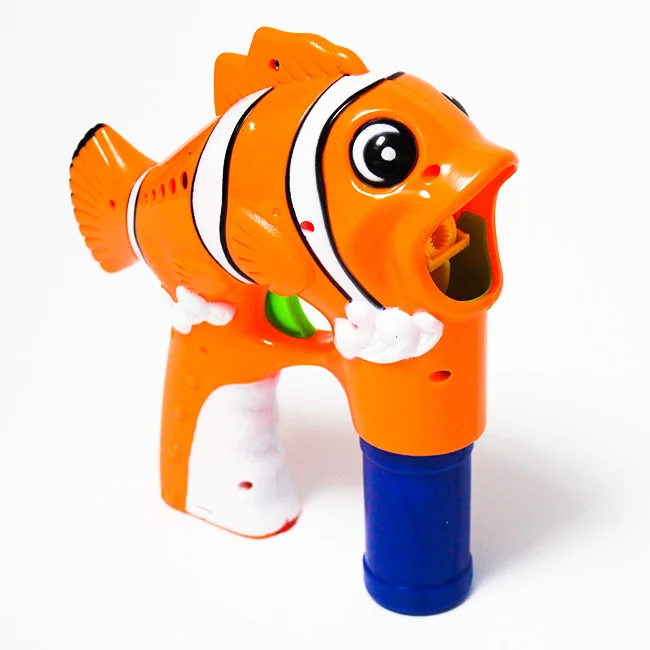 LED Light-Up Bubble Gun- Fish