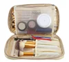 Hot sale products fashion makeup brush bag portable golden makeup brush case