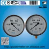 Dial size 6 inch mano vacuuometro stainless steel case brass internals manometers