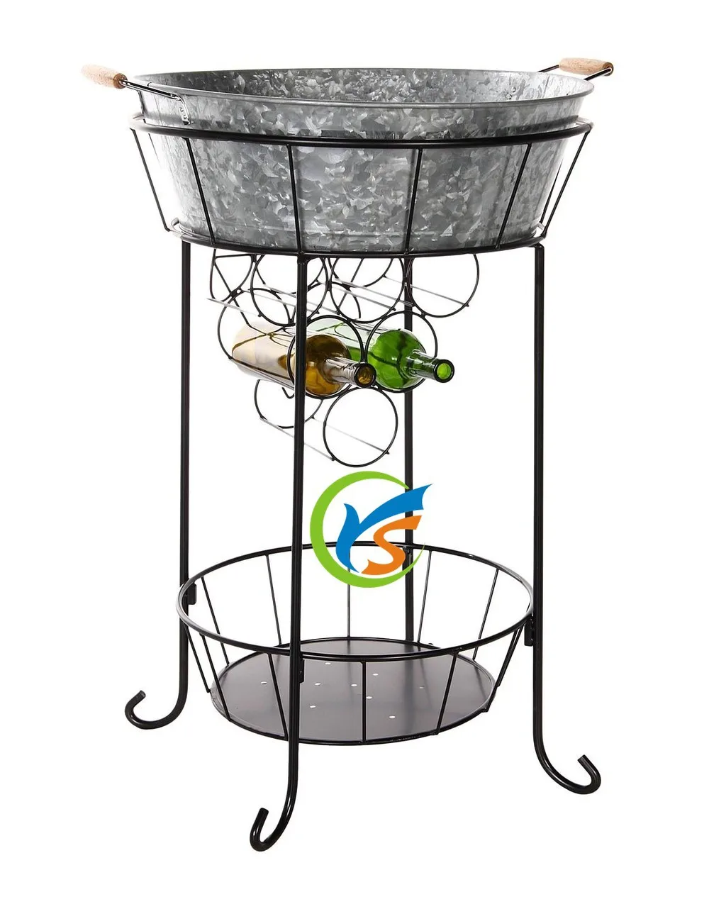 Galvanized Metal Party Beer Ice Bucket With Stand Buy Ice Bucket With Stand,Beer Ice Bucket