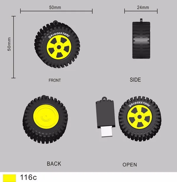 Customized Shape Rubber USB Flash Drive for Promotion - ANKUX.COM