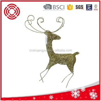 outdoorindoor gold wrought christmas iron deer for garden decoration - Christmas Deer Decorations Indoor outdoorindoor gold wrought christmas iron deer for garden decoration - Christmas Deer Decorations Indoor