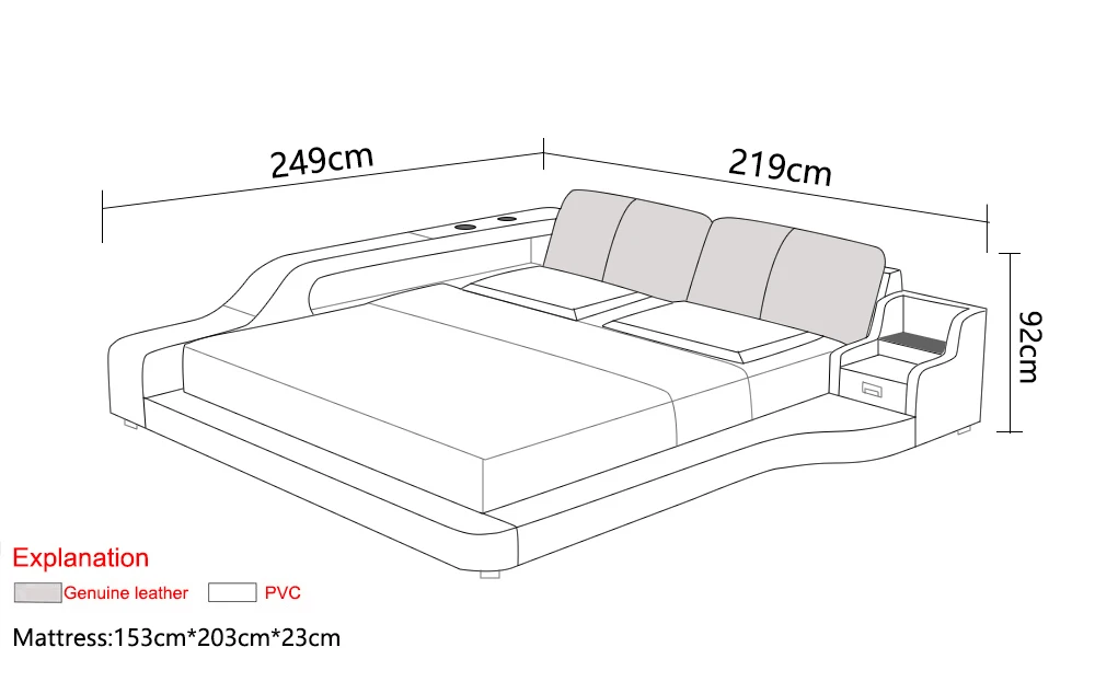 New House Or Hotel Sleeper Sofa Bed Modern Leather Beds Sleeper Sofa Bed Modern Leather Beds