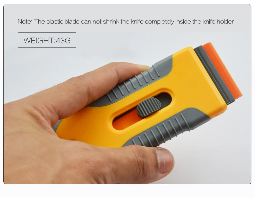 BST-218 Plastic Razor Scraper Double Edged Razor Blades For Glue Removing