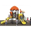 Large Outdoor Plastic Playground Equipment Kindergarten Combined Slide HFA10602