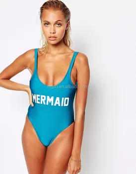 mermaid print swimsuit