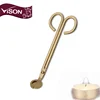 VISON Stainless Steel Gold color candle wick trimmer scissors candle accessory tools