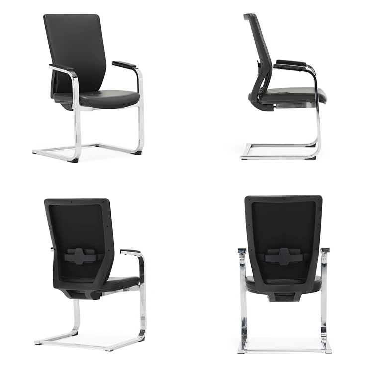 Comfortable office chair Leather cantilever meeting conference chairs silla espera