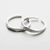 925 Sterling Silver Little Thin Rhombus Knuckle Midi Mid Open Finger Pinkie Ring Free Size