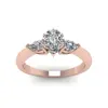 Pear Shape Three Stone 925 Silver Ring Made in China Zircon RIng