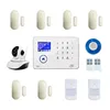 Hot sale TFT touch screen WIFI GSM 3G wireless home house security and protection alarm systems