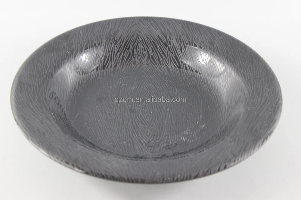 Black Melamine Ware,100% Melamine Black Soup Plate