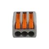 CM-222 Plastic Cheap Distribution Barrier Push Wire Double Deck Copper 3 Level Terminal Block