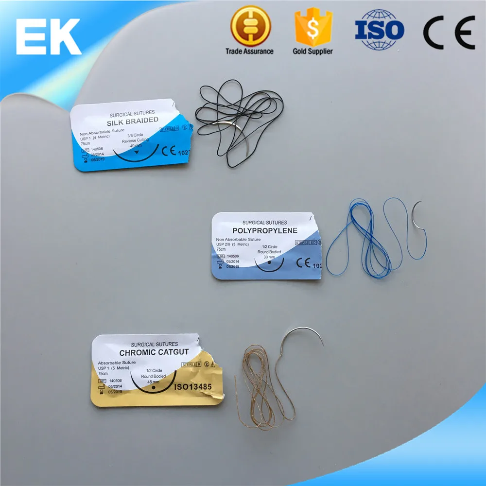 خيوط جراحية معقمة وغير قابلة لإعادة الاستعمال Buy الغرز Rapides الغرز الجراحية العقيمة الحرير خياطة Product On Alibaba Com