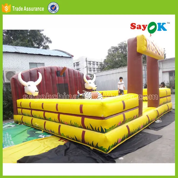 inflatable bull bouncer