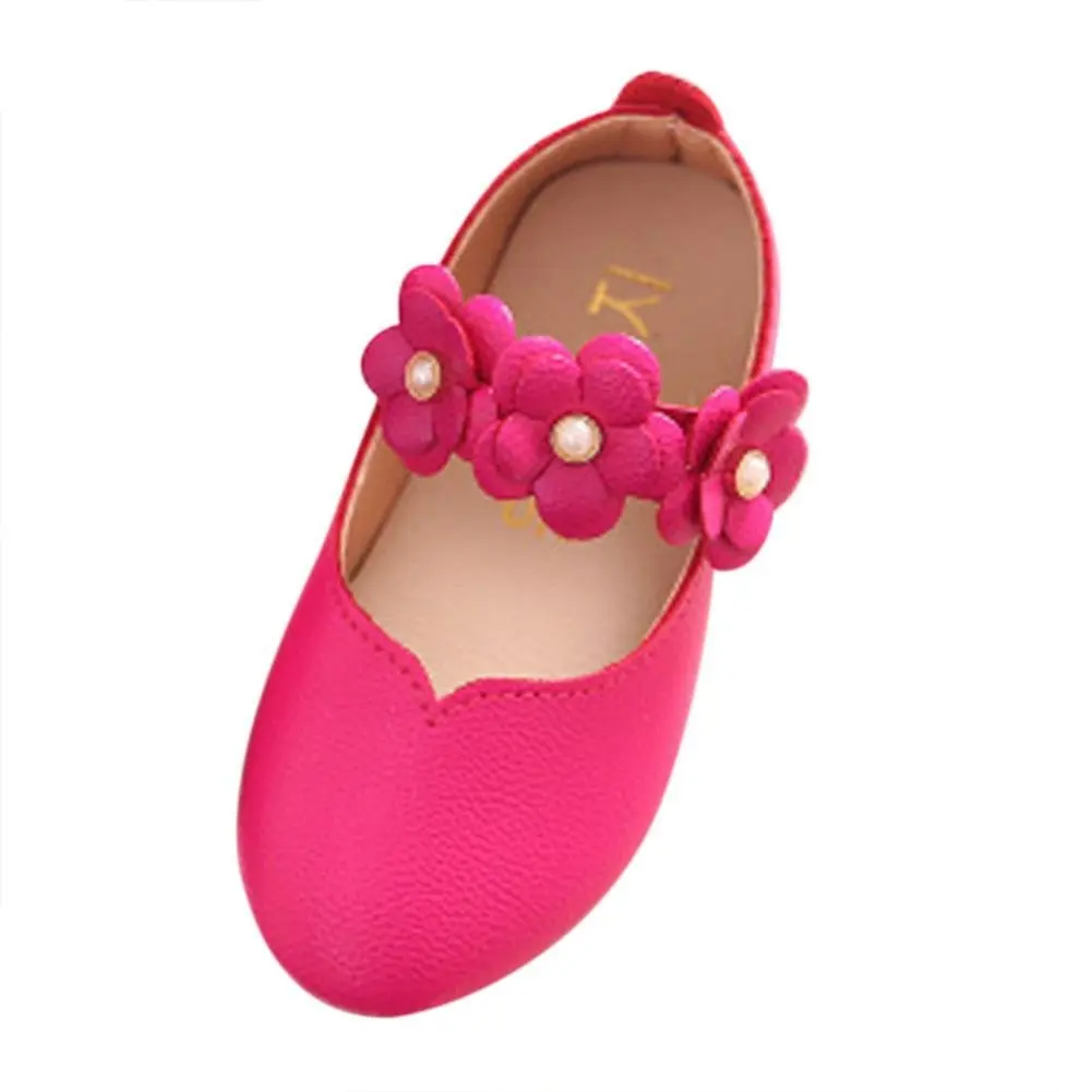 BININBOX Girls Pearl Girls Dress Shoes Princess Ballet Shoes Kids
