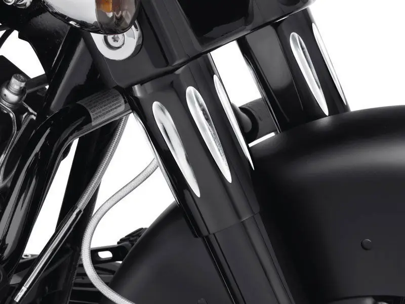 Motorcycle Edge Cut Boot Billet Fork Slider Cover For Harley Touring