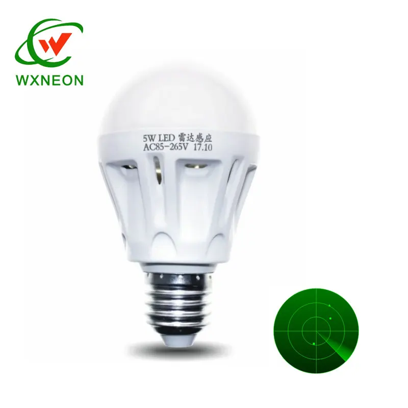 120v 5w E26 E27 Radar Motion Sensor Led Emergency Bulbs