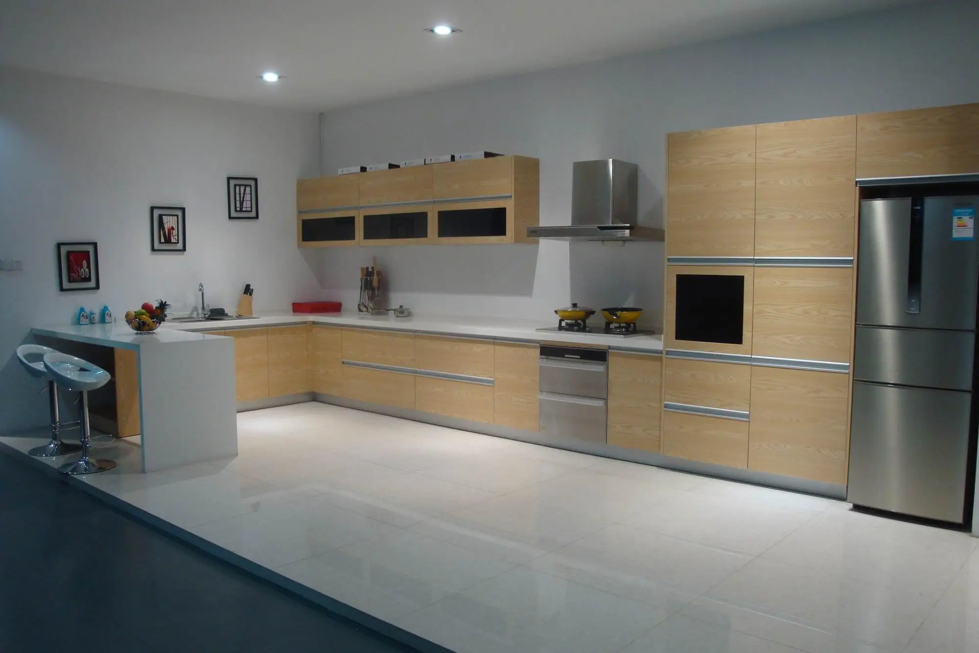 18mm carcase panel synchronized emboss melamine particle board