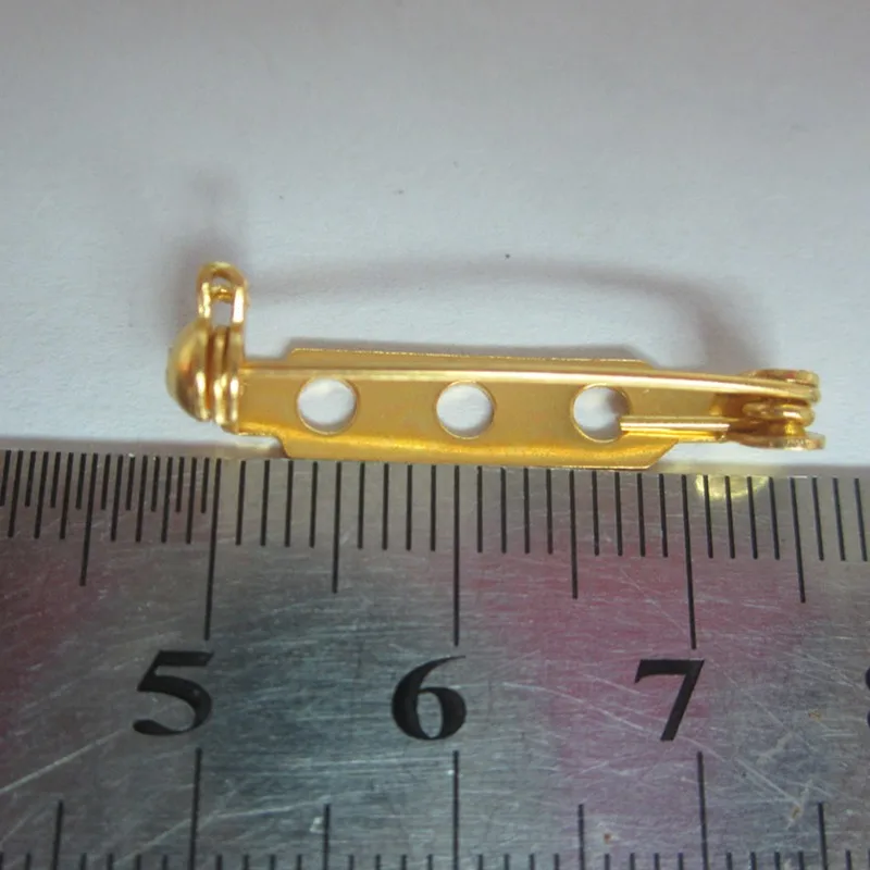 27mm Metal Brooch Locking Bar Pin Back With Safety Latch Clasp Back Pins Buy Brooch Locking