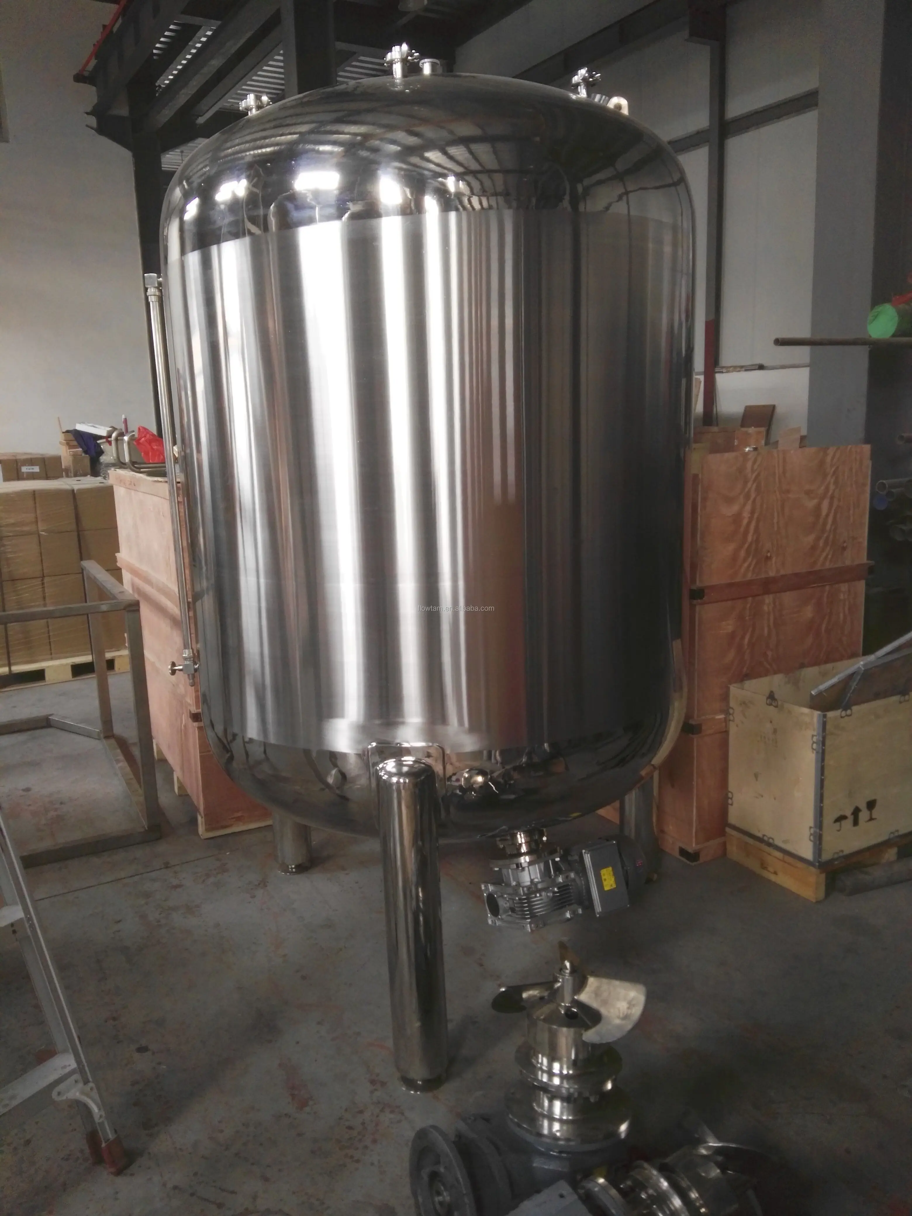 Flowtam 50-8000liter Customized Stainless Steel Vertical Milk Storage ...