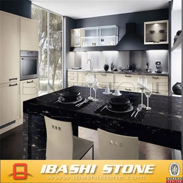 Kosmische schwarz küche fertighaus granit tischplatte, badschrank ... Granit schwarz küche