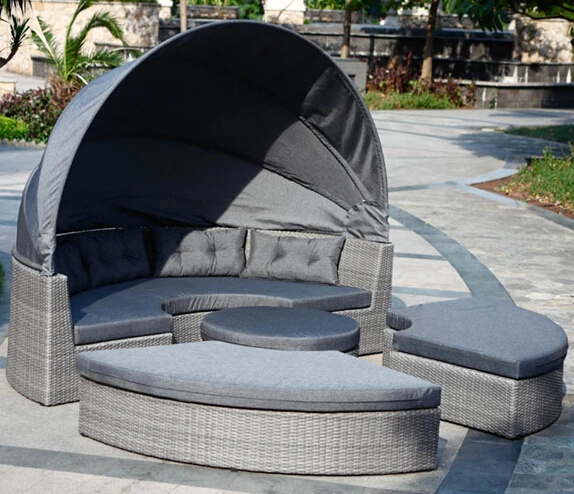 round double sun lounger