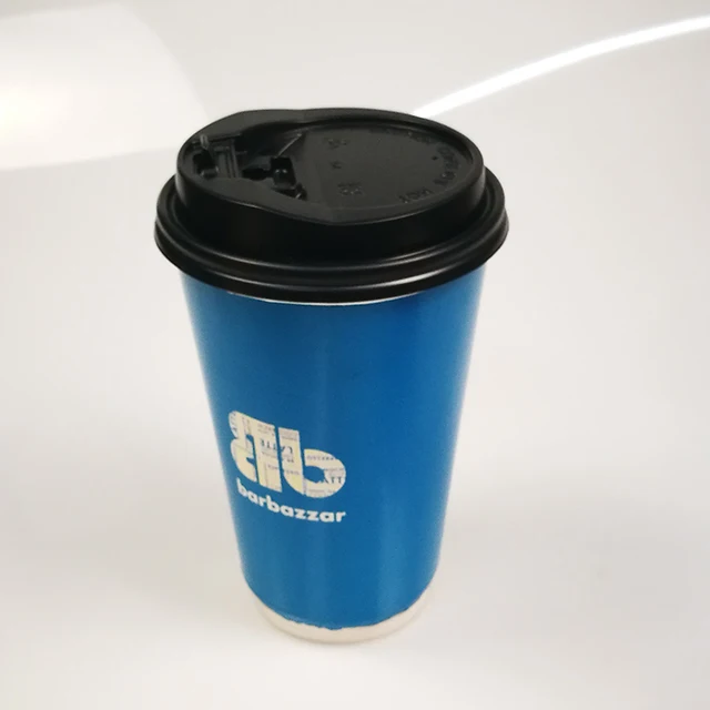 black disposable coffee cups with lids