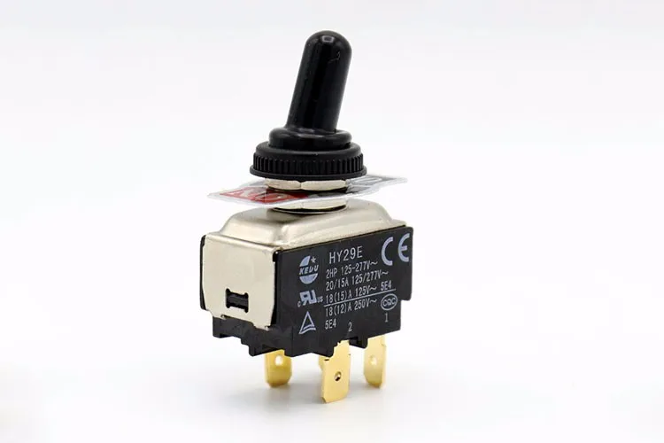 KEDU HY29B 6 pins on off on spring return toggle switch, View 6 pin ...