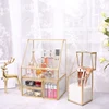 Mother's Gift Nursery Laundry Basket Vintage Glass Toy Cosmetics Storage Drawers Perfume Organizer makeup vanity box
