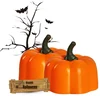 12 packs Creative simulation cute pumpkin shape Halloween Christmas Day decoration LED electronic candle light
