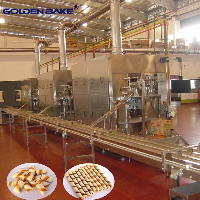 golden bake automatic wafer biscuit production line