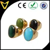 China Vlink Jewelry Supply Custom Made Gemstone Ring Solide