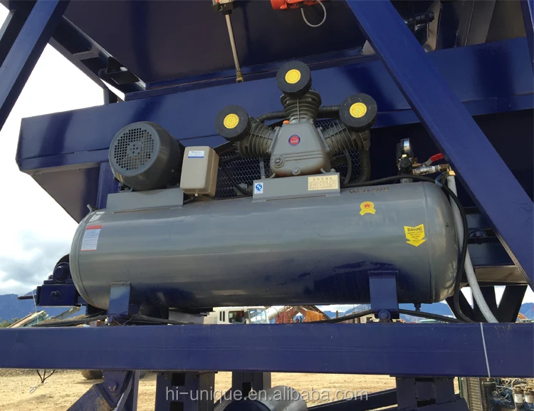 portable mobile concrete mixing plant