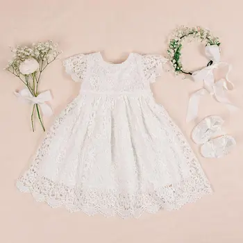 white frock for baby girl