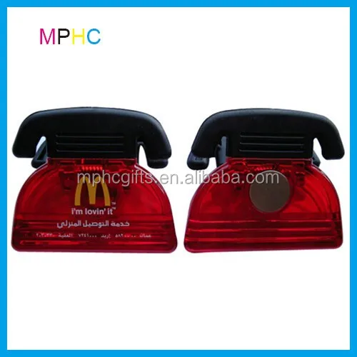 telephone shape plastic magnetic clips.jpg