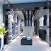 Modern retail clothing shop interior design for clothing display