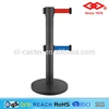 Airport retractable queue post