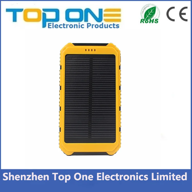 Waterproof Solar Charger 10000mAh Portable Solar Power Bank for Smartphone - ANKUX.COM