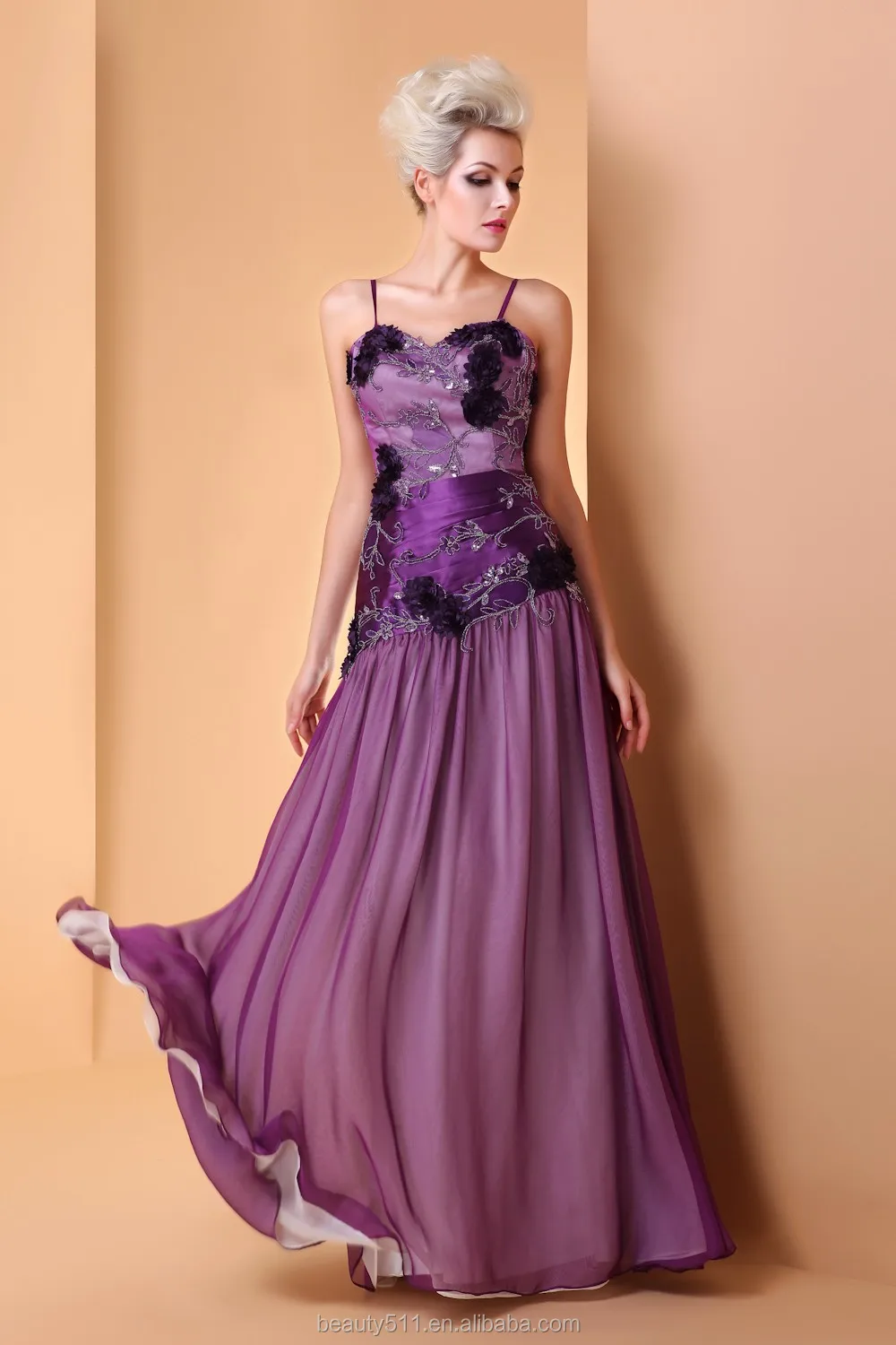 甜心打印派对性感舞会礼服马克西礼服优雅花边长晚礼服 2017 ed47