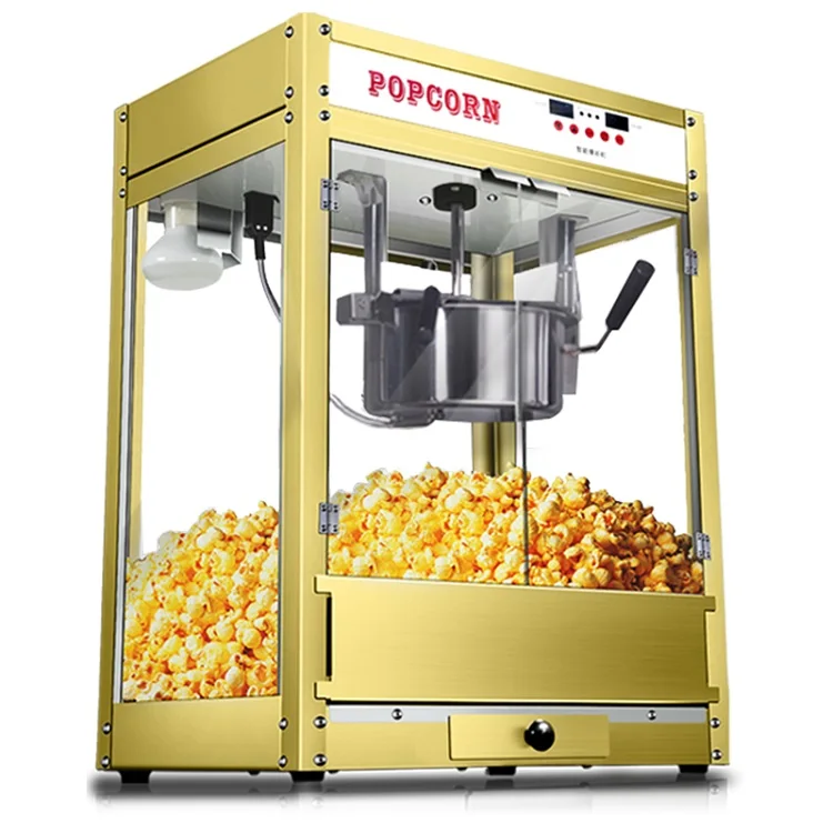 green popcorn machine