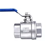 High quality China Made 2 pcs clamp chromeplate 1/2'' - 4'' 304 stainless steel water ball valve