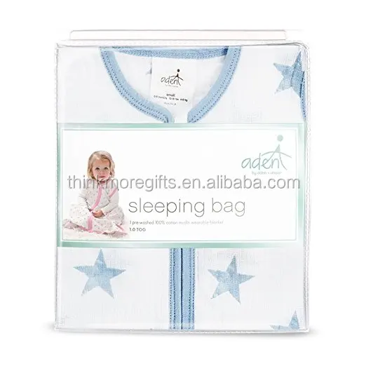 Ecofriendly Printing 100 Bamboo Muslin Baby Sleeping Bag With Feet