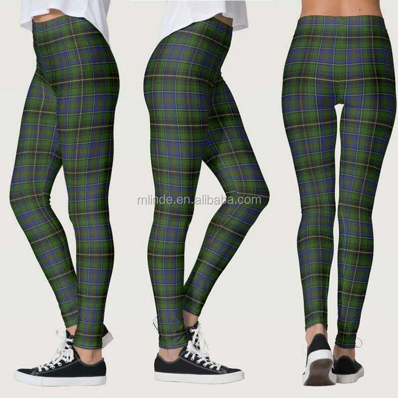 tartan plaid skinny pants