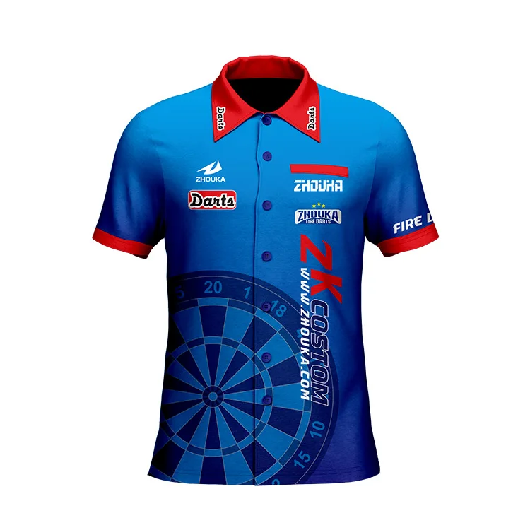 Design your own custom dart shirts jersey polo with pockets for club ...